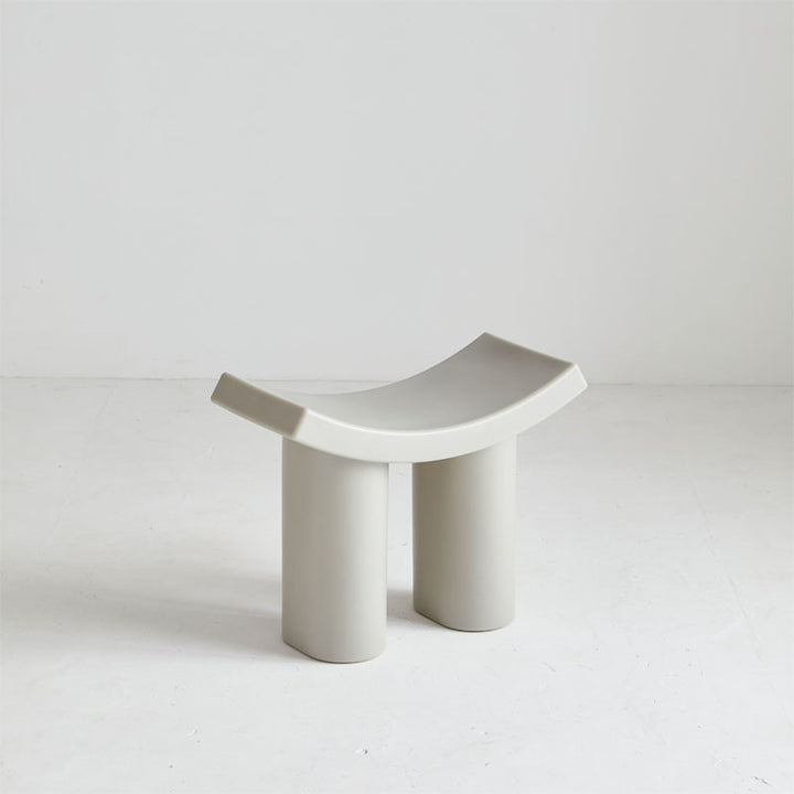 Taburete Bajo de Plástico Rectangular Nórdico Contemporáneo para Sala de Estar 