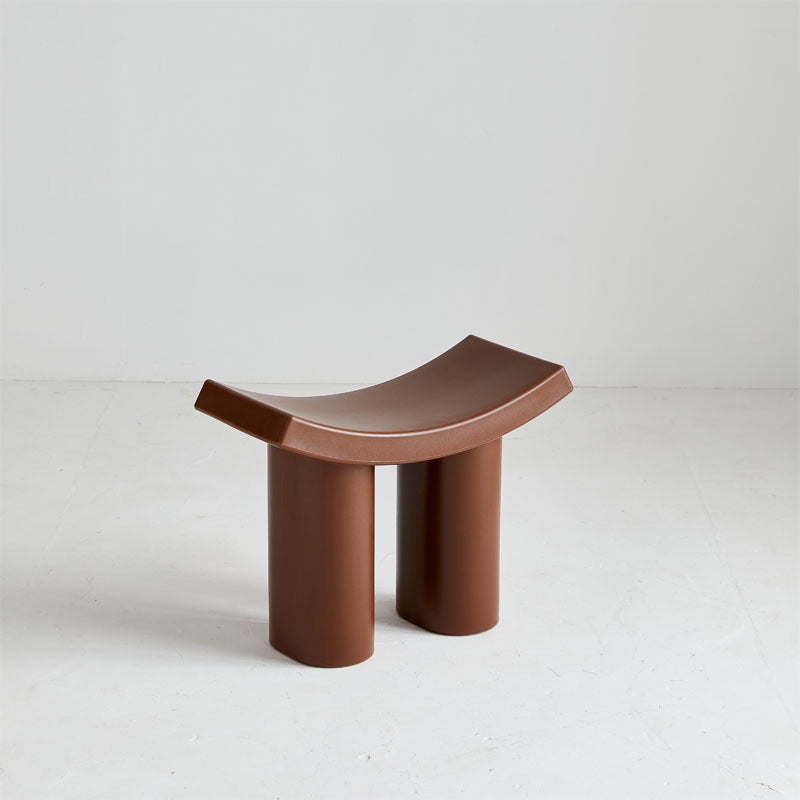 Taburete Bajo de Plástico Rectangular Nórdico Contemporáneo para Sala de Estar 