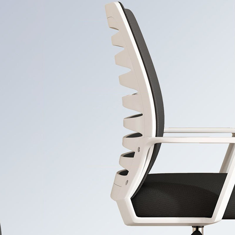 Silla de Escritorio Moderna Minimalista de Nylon con Malla Cuadrada Giratoria Ajustable en Altura con Respaldo y Reposabrazos para Oficina en Casa 