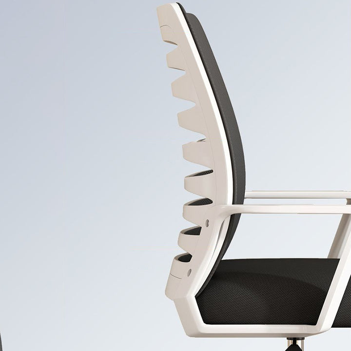 Silla de Escritorio Moderna Minimalista de Nylon con Malla Cuadrada Giratoria Ajustable en Altura con Respaldo y Reposabrazos para Oficina en Casa 