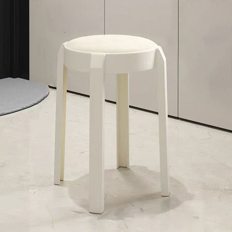 Moderner minimalistischer runder PU-Leder-PP-stapelbarer Esszimmerstuhl mit Rückenlehne und Armlehne für Esszimmer &amp; Küche 