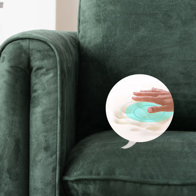 Chaise d'appoint contemporaine scandinave carrée en velours en forme de M avec dossier en bois et accoudoir pour salon 