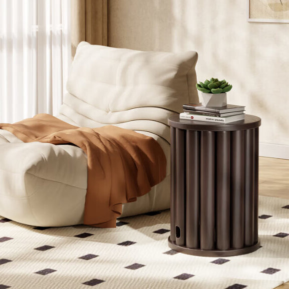 Tabouret bas rond en bois de caoutchouc chinois traditionnel sans dossier empilable pour salle à manger 