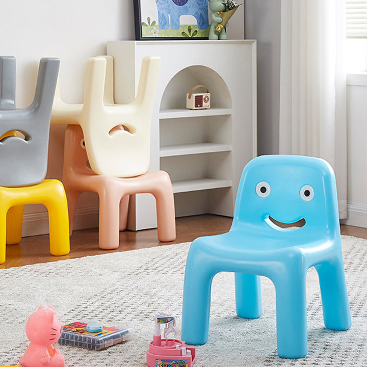 Chaise Basse Carrée Contemporaine Scandinave Pour Enfants avec Dossier Sans Accoudoirs Pour Salon 