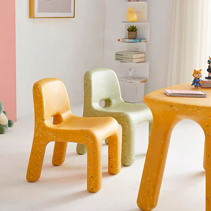 Chaise basse sans accoudoirs pour enfants scandinave contemporaine avec dossier carré ciel étoilé pour étude 