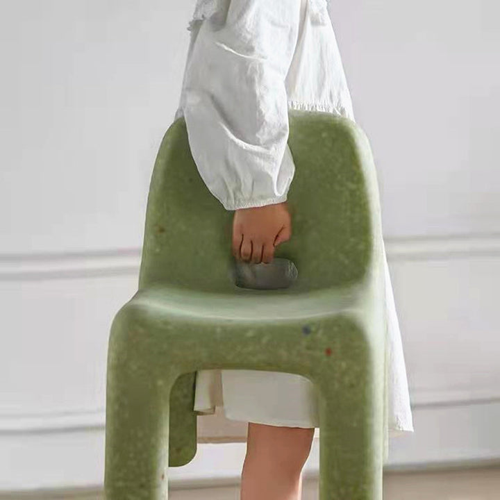 Chaise basse sans accoudoirs pour enfants scandinave contemporaine avec dossier carré ciel étoilé pour étude 