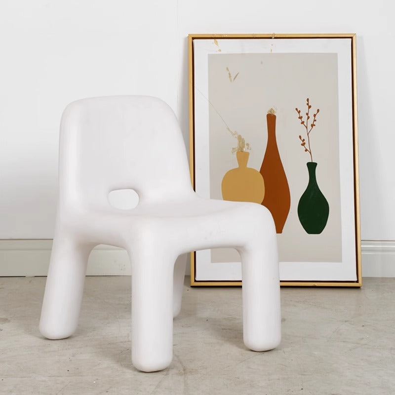 Chaise basse sans accoudoirs pour enfants scandinave contemporaine avec dossier carré ciel étoilé pour étude 