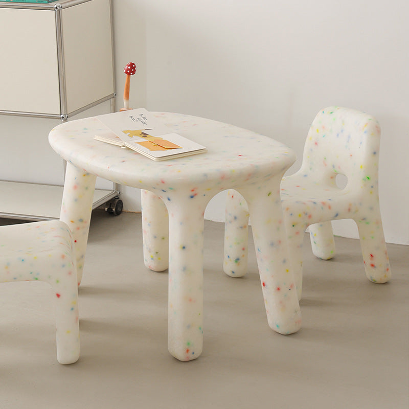 Chaise basse sans accoudoirs pour enfants scandinave contemporaine avec dossier carré ciel étoilé pour étude 
