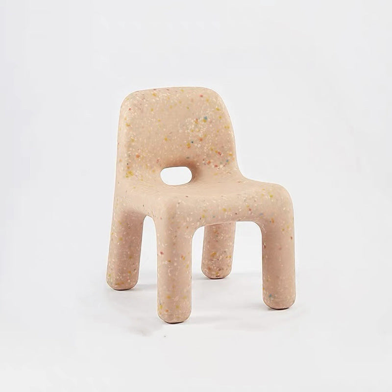 Chaise basse sans accoudoirs pour enfants scandinave contemporaine avec dossier carré ciel étoilé pour étude 