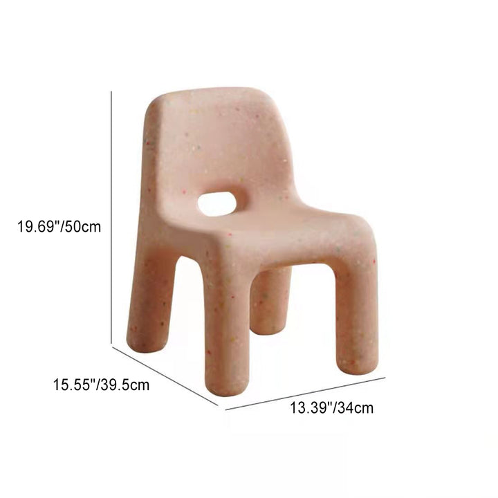 Chaise basse sans accoudoirs pour enfants scandinave contemporaine avec dossier carré ciel étoilé pour étude 