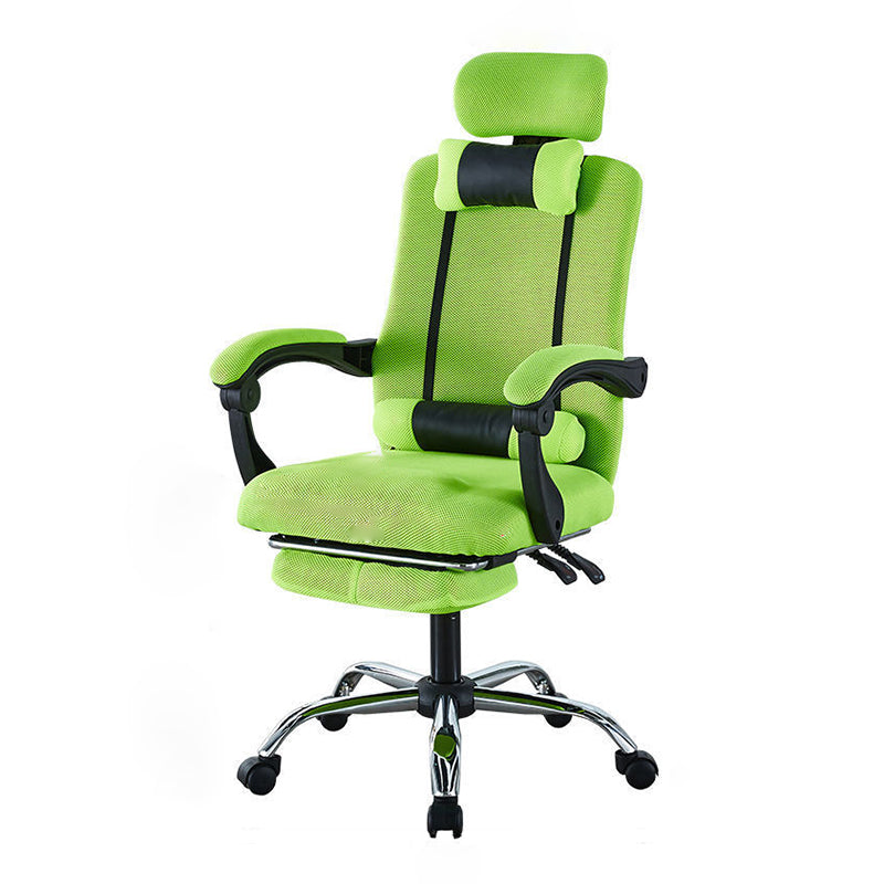 Moderner Einfachheit Mesh Stahl Schwamm Quadrat Schreibtischstuhl Armlehne Fußstütze Verstellbar Für Home Office 