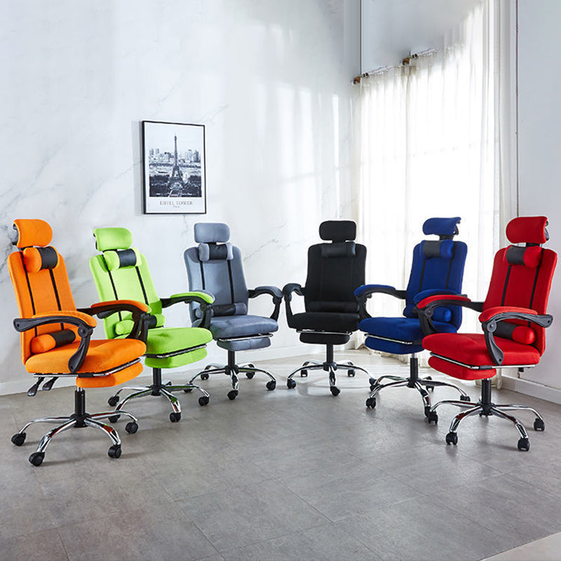 Moderner Einfachheit Mesh Stahl Schwamm Quadrat Schreibtischstuhl Armlehne Fußstütze Verstellbar Für Home Office 