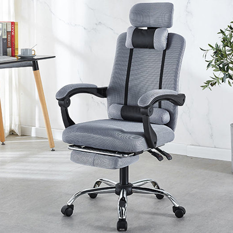 Moderner Einfachheit Mesh Stahl Schwamm Quadrat Schreibtischstuhl Armlehne Fußstütze Verstellbar Für Home Office 