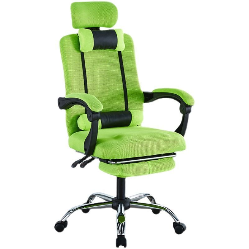 Moderner Einfachheit Mesh Stahl Schwamm Quadrat Schreibtischstuhl Armlehne Fußstütze Verstellbar Für Home Office 