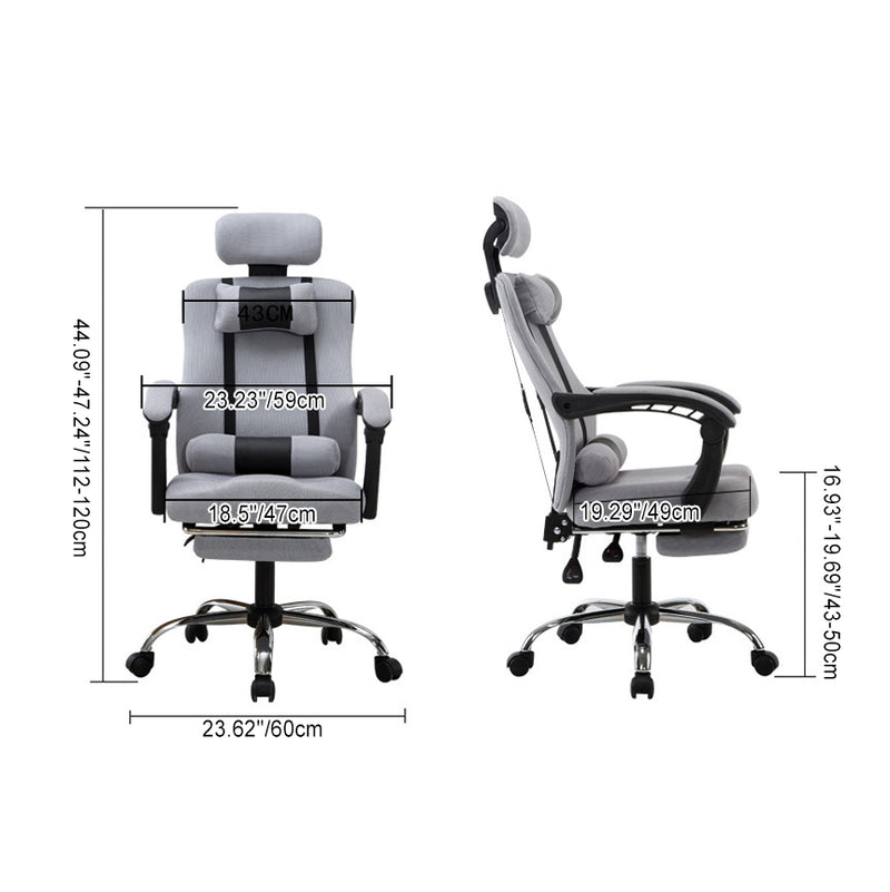 Moderner Einfachheit Mesh Stahl Schwamm Quadrat Schreibtischstuhl Armlehne Fußstütze Verstellbar Für Home Office 