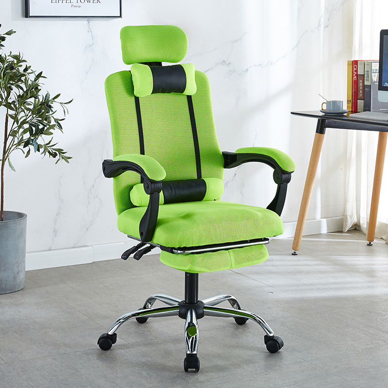 Moderner Einfachheit Mesh Stahl Schwamm Quadrat Schreibtischstuhl Armlehne Fußstütze Verstellbar Für Home Office 