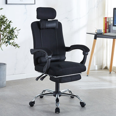 Moderner Einfachheit Mesh Stahl Schwamm Quadrat Schreibtischstuhl Armlehne Fußstütze Verstellbar Für Home Office 