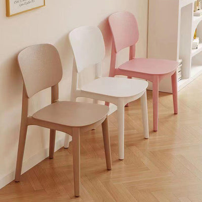 Zeitgenössischer skandinavischer PP-Quadrat-Esszimmerstuhl mit stapelbarer Rückenlehne für das Esszimmer 