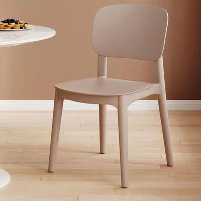 Zeitgenössischer skandinavischer PP-Quadrat-Esszimmerstuhl mit stapelbarer Rückenlehne für das Esszimmer 