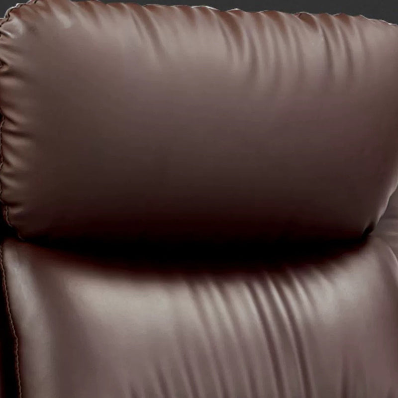 Moderno Minimalista Cuero Sintético Aleación de Aluminio Algodón Silla de Escritorio Rectangular con Reposabrazos y Reposacabezas Reclinable Para Oficina en Casa 