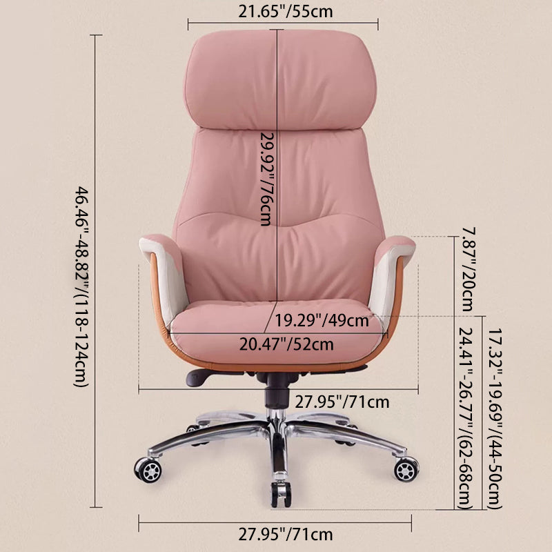 Moderne Einfachheit Mikrofaser Leder Rindsleder Baumwolle Stahl Rechteckiger Hebbarer Schreibtischstuhl Rückenlehne Armlehne Für Home Office 