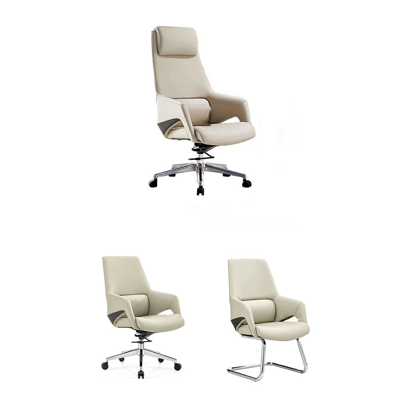 Moderne Einfachheit Silikon Leder Aluminiumlegierung Schwamm Rechteckiger Schreibtischstuhl Armlehne Kopfstütze Liegefunktion für Home Office 