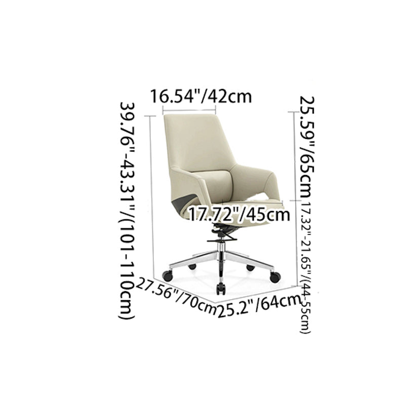Moderne Einfachheit Silikon Leder Aluminiumlegierung Schwamm Rechteckiger Schreibtischstuhl Armlehne Kopfstütze Liegefunktion für Home Office 