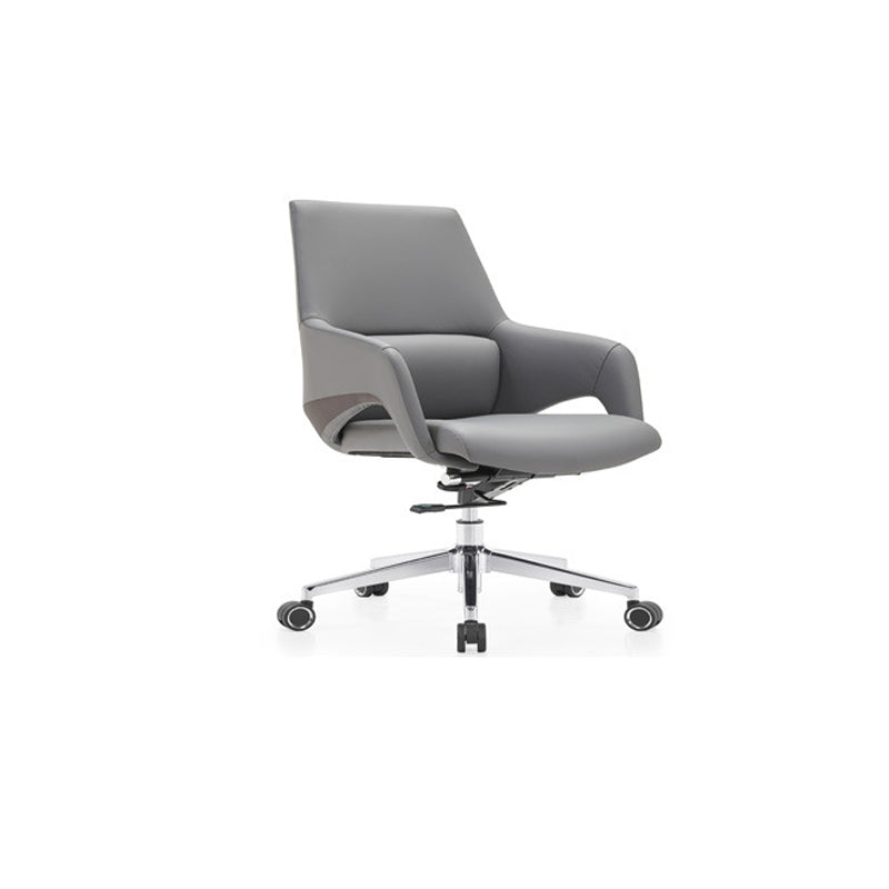 Moderne Einfachheit Silikon Leder Aluminiumlegierung Schwamm Rechteckiger Schreibtischstuhl Armlehne Kopfstütze Liegefunktion für Home Office 