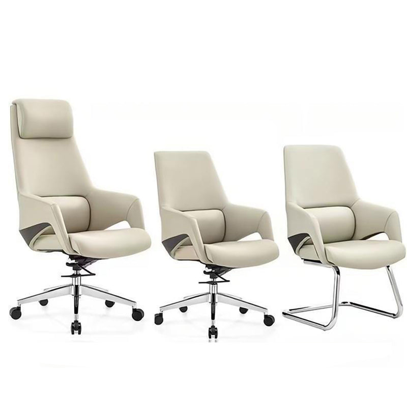 Moderne Einfachheit Silikon Leder Aluminiumlegierung Schwamm Rechteckiger Schreibtischstuhl Armlehne Kopfstütze Liegefunktion für Home Office 