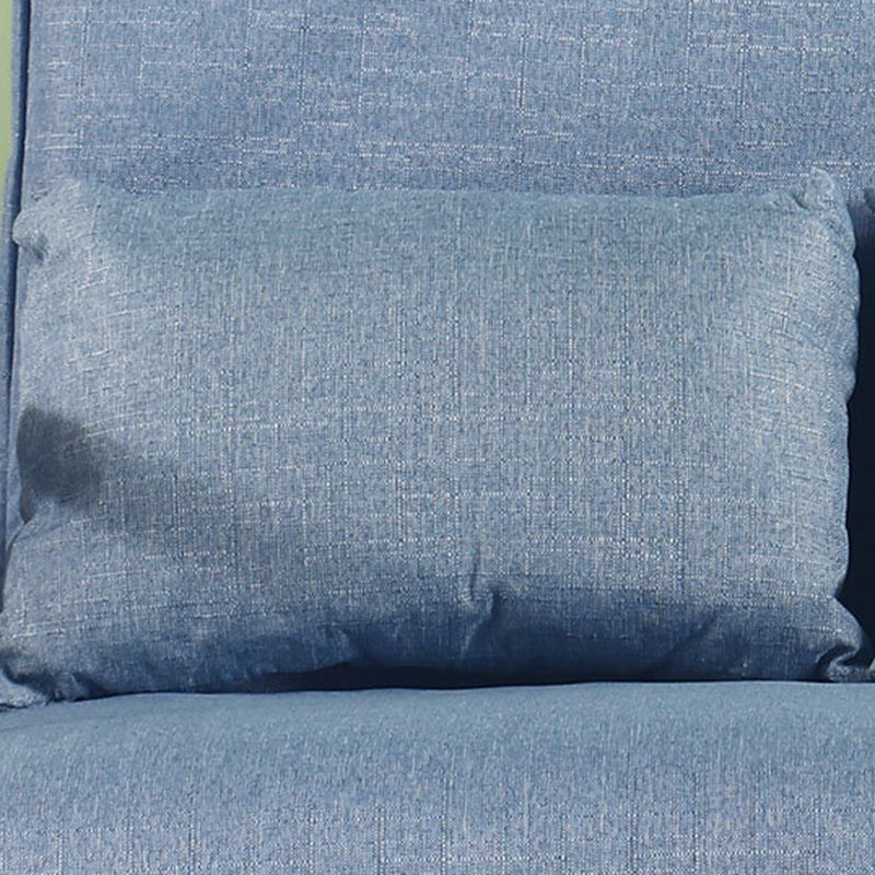 Modern Simplicity Wood Cotton Linen Sponge Foldable Rectangular Sofa Bed For Living Room