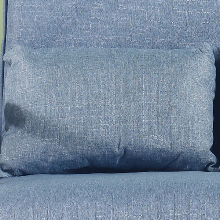 Modern Simplicity Wood Cotton Linen Sponge Foldable Rectangular Sofa Bed For Living Room