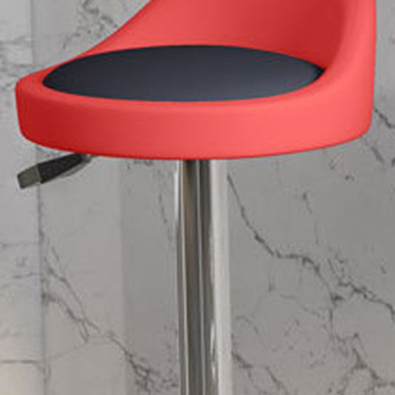 Tabouret de bar rond ovale en cuir métal éponge avec dossier et repose-pieds pivotant pour cuisine 