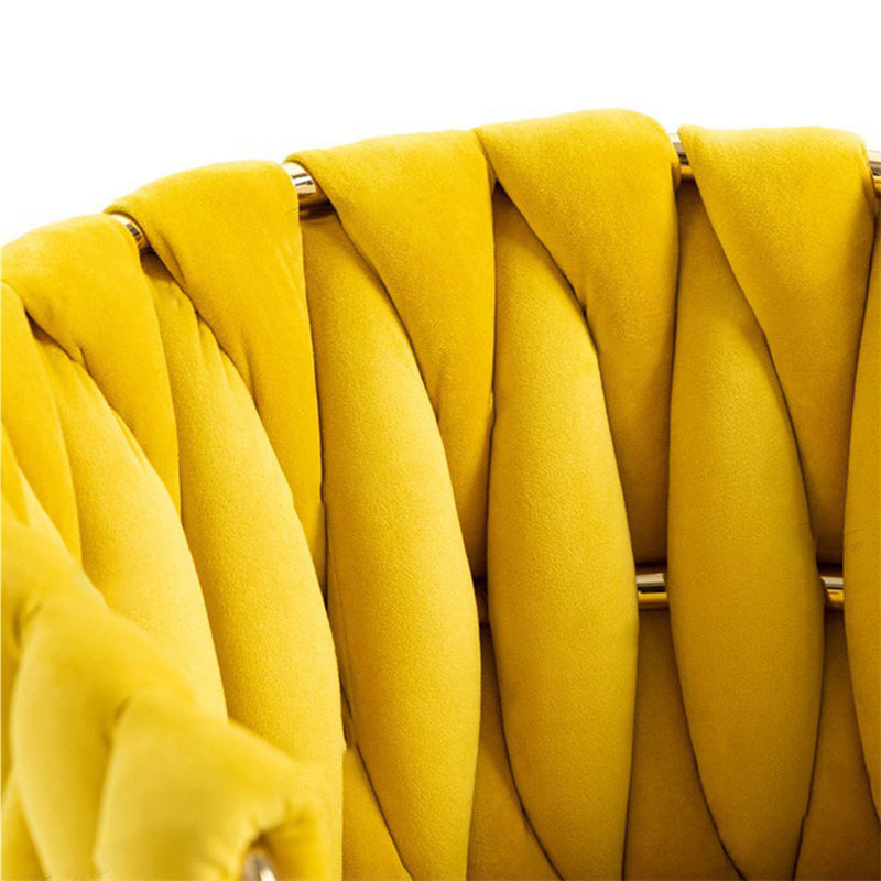 Modern Luxury Velvet Metal Sponge Oval Liftable Bar Stool Backrest Footrest Swivel For Kitchen