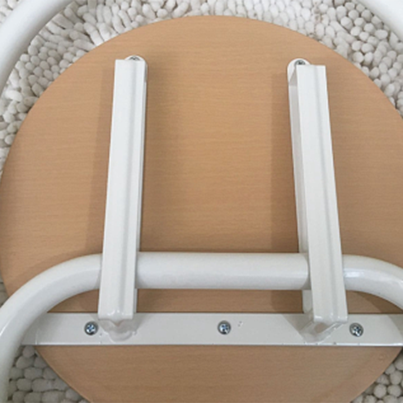 Moderno Minimalista Redondo Acero al Carbono MDF Cuero Sintético Esponja Taburete de Bar Plegable Respaldo Reposapiés Para Cocina 