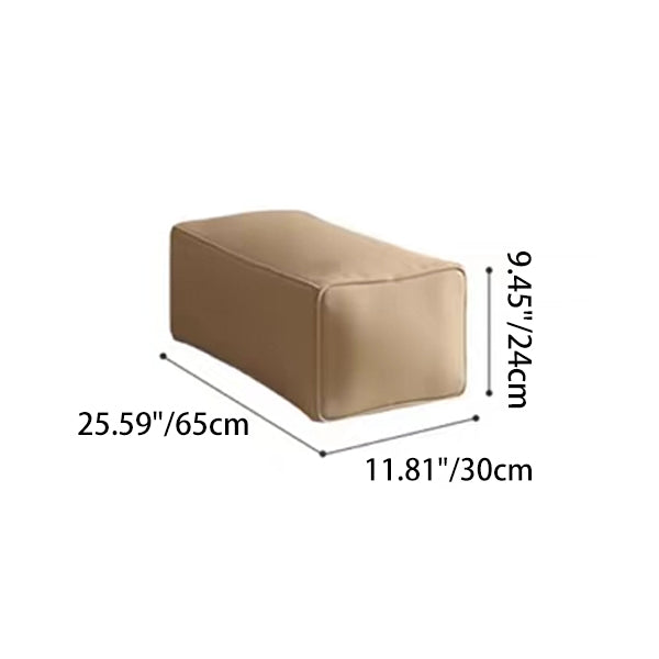 Zeitgenössischer Retro-Mikrofaser-Leder-EPS-Halbkreis-Bohnenbeutellazy-Sofa-Fußstütze Rückenlehne für Wohnzimmer 