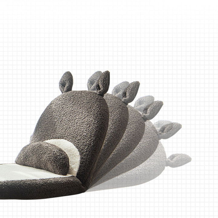 Coussin Tatami Carré Contemporain pour Enfants Créatifs avec Oreilles de Chat, Imitation Laine d&