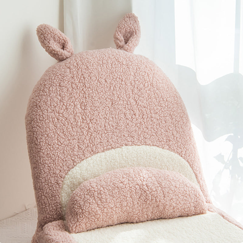 Coussin Tatami Carré Contemporain pour Enfants Créatifs avec Oreilles de Chat, Imitation Laine d&