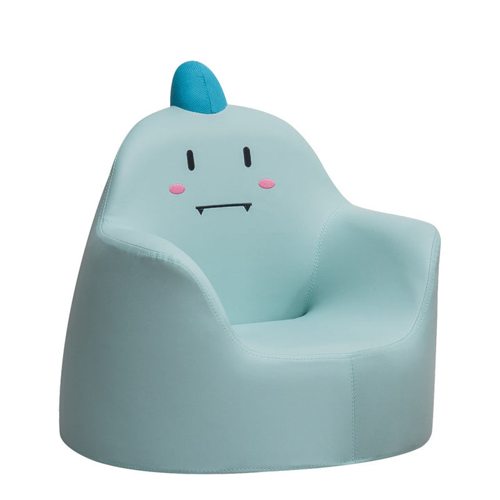 Tabouret bas en cuir PU pour enfants créatifs contemporains avec animaux de dessin animé, lapin, ours, dinosaure, avec dossier et accoudoirs pour salle à manger 