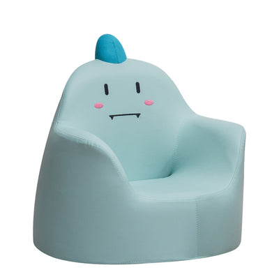 Contemporary Creative Kids Cartoon Animal Leather Foam Rabbit Bear Dinosaur Low Stool Backrest Armrest For Dining Room