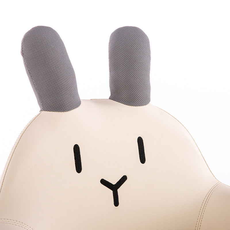 Tabouret bas en cuir PU pour enfants créatifs contemporains avec animaux de dessin animé, lapin, ours, dinosaure, avec dossier et accoudoirs pour salle à manger 