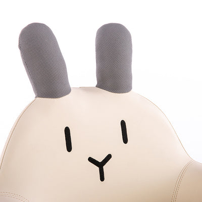 Contemporary Creative Kids Cartoon Animal Leather Foam Rabbit Bear Dinosaur Low Stool Backrest Armrest For Dining Room
