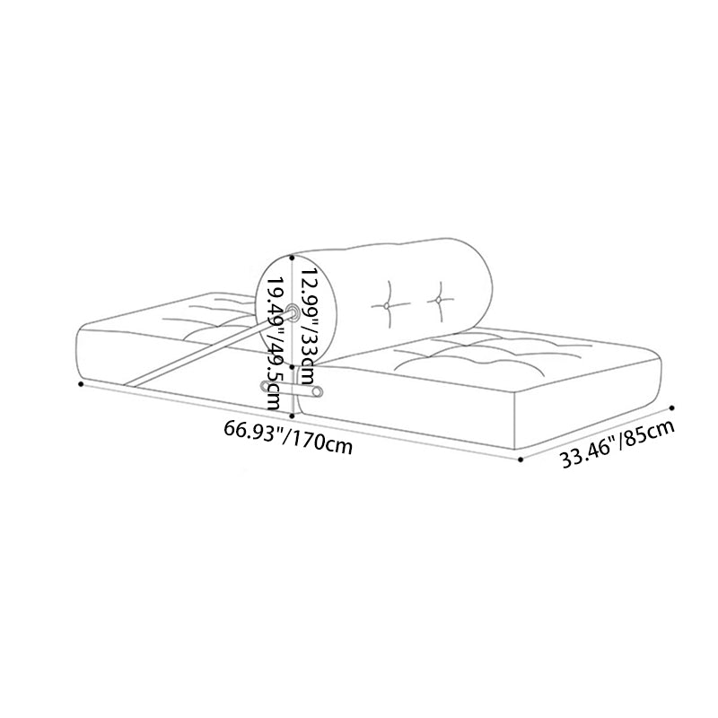Modern Simplicity Velvet Leather Stainless Steel Sponge Square Tofu Foldable Lazy Sofa Backrest For Bedroom