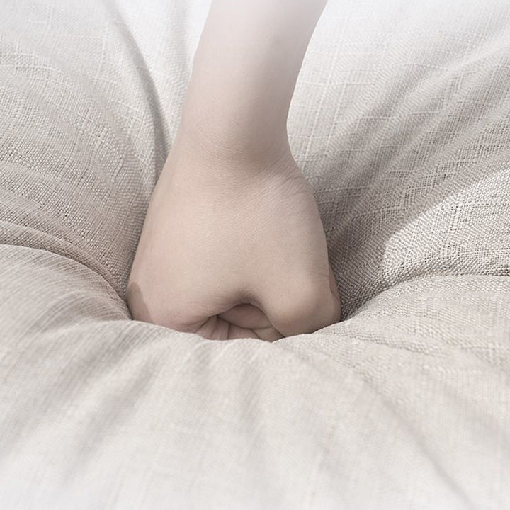 Moderner Einfachheit Leinen Baumwolle Schwamm Tofu Faltbarer Fauler Sofa Rückenlehne Für Schlafzimmer 