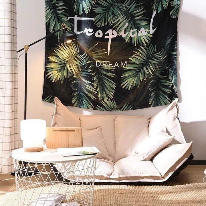 Moderner Einfachheit Leinen Baumwolle Schwamm Tofu Faltbarer Fauler Sofa Rückenlehne Für Schlafzimmer 