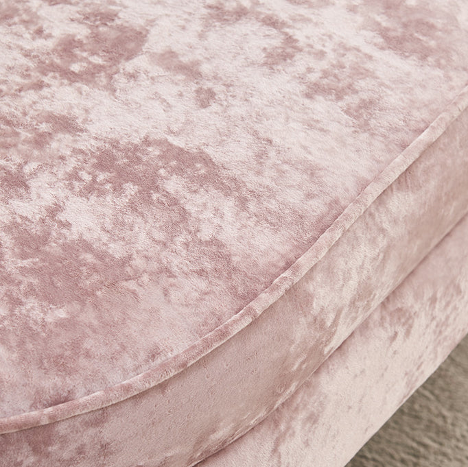 Contemporain Scandinave Velours Bois Éponge Métal Rond Ovale Pétale Canapé Dossier Accoudoir Pour Salon 