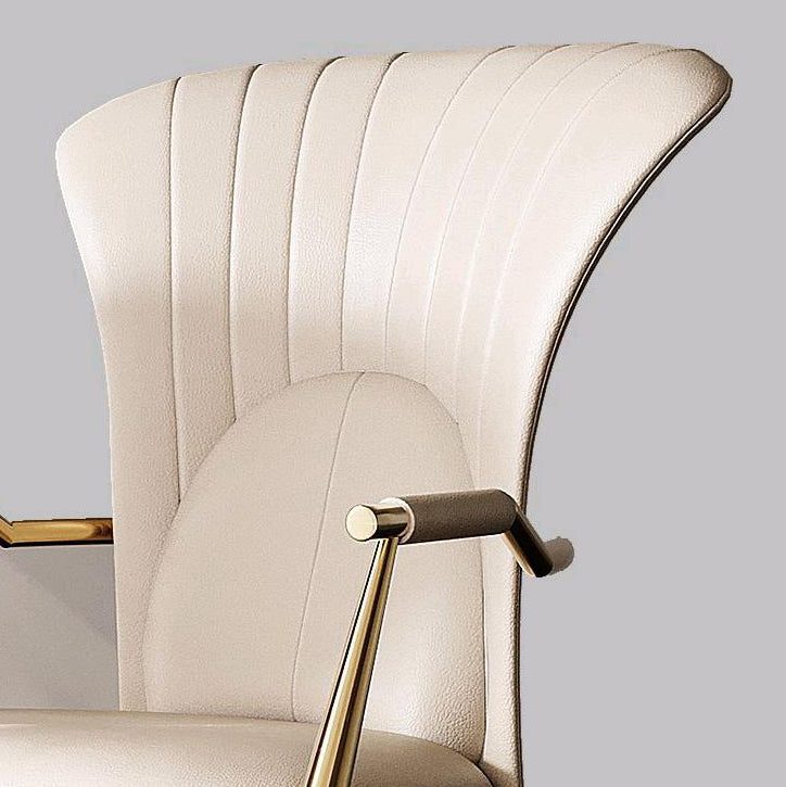 Modern Luxury Leather Stainless Steel Square Dovetail Dining Chair Backrest Armrest For Dining Room