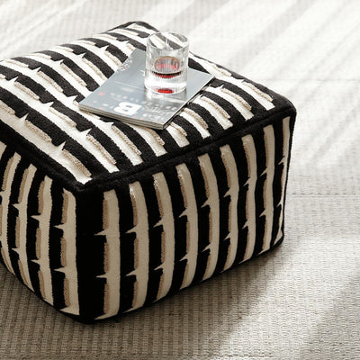 Contemporary Retro Cube Square Polyester Fiber EPP Footstool Cushion For Living Room