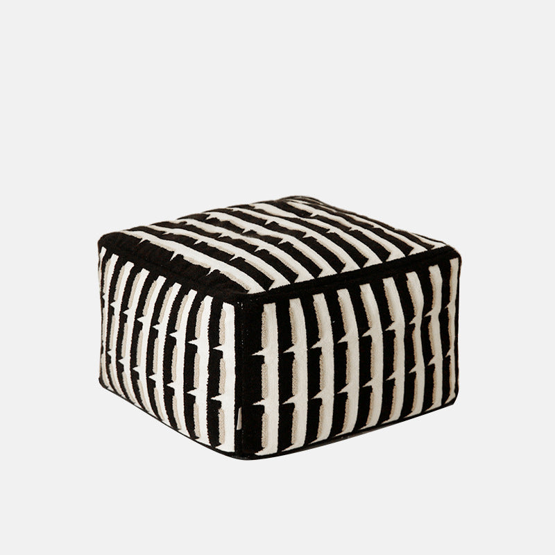 Contemporary Retro Cube Square Polyester Fiber EPP Footstool Cushion For Living Room