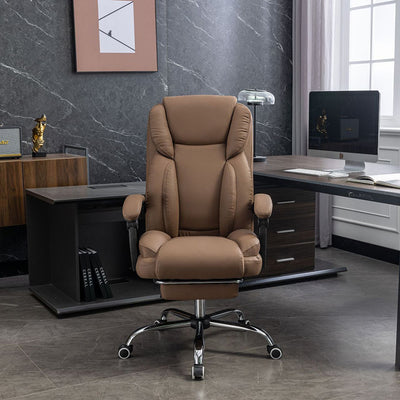 Contemporary Simplicity Leather Steel Cotton Sponge Rectangular Desk Chair Backrest Armrest Footrest For Home Office