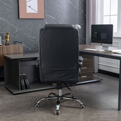 Contemporary Simplicity Leather Steel Cotton Sponge Rectangular Desk Chair Backrest Armrest Footrest For Home Office